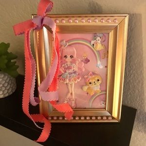 OOAK Kawaii Art Piece – Handmade Cute Character Artwork (Pastel Colors, One Size